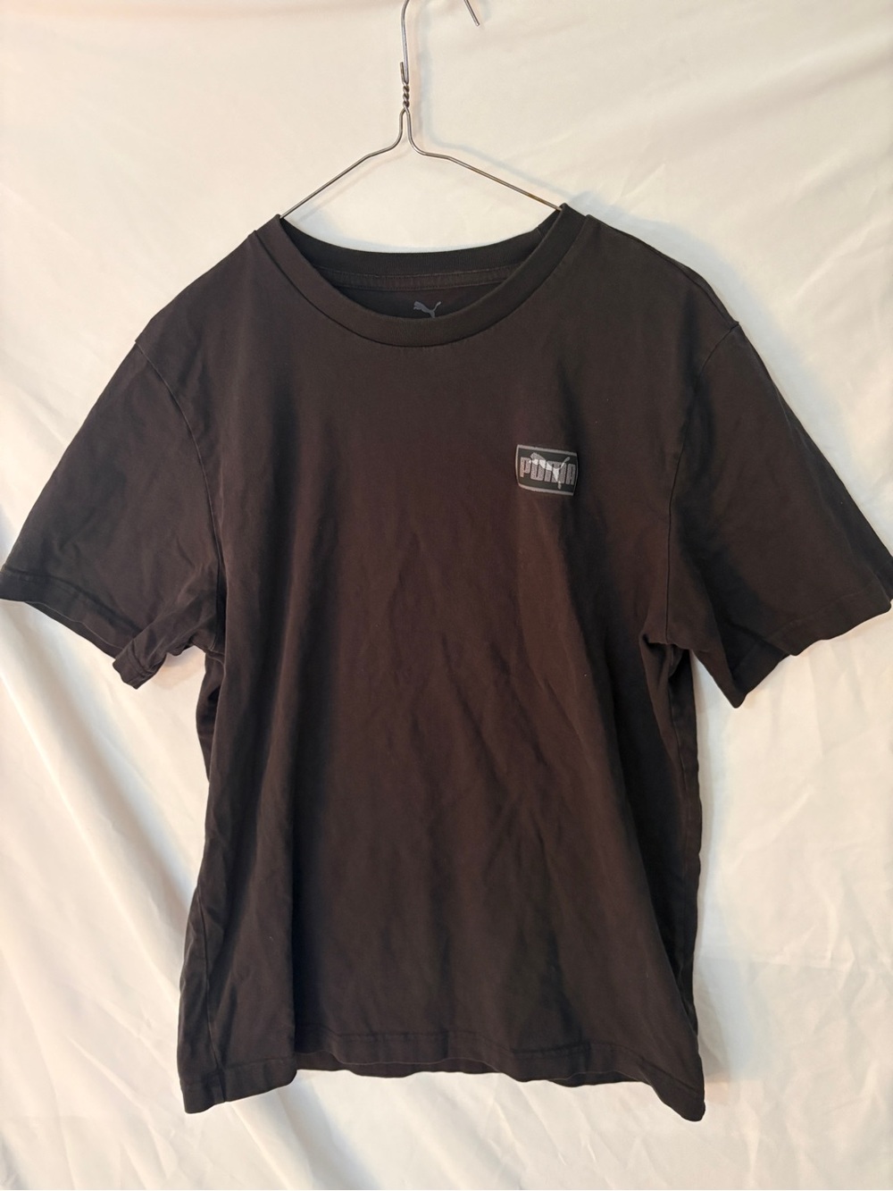 Puma Black Short Sleeve Logo Tee